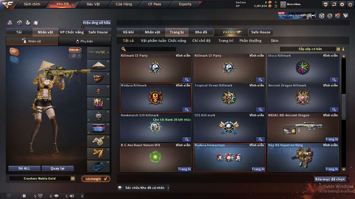 shop acc cf uy tin gia re